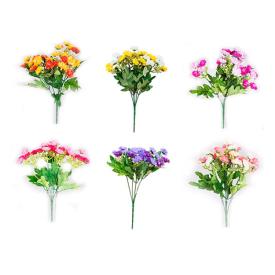 Букет искусственных цветов 28 см d12 см 6 цветков микс 262789