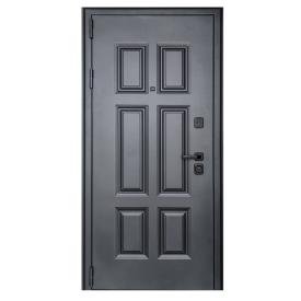 Дверь металл ДК Анкона Муар серый софт милк 860х2050 мм L