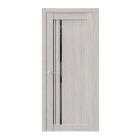 Дверь межкомнатная XC5 Дуб серый ДО Lacobel черное 600х2000 мм