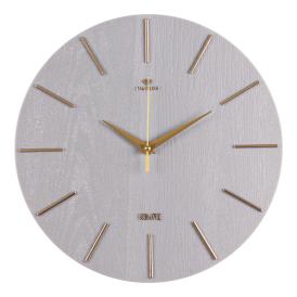 Часы настенные Рубин Классика d30 см корпус серый/золото 3020-008